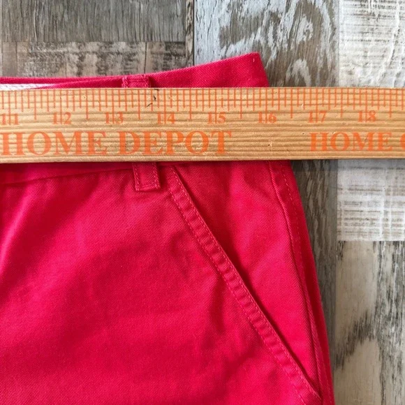 NEW J Crew Womens Preppy Chino Shorts 3" Inseam Sz 4 Red Casual Classic Mid Rise - Picture 8 of 8